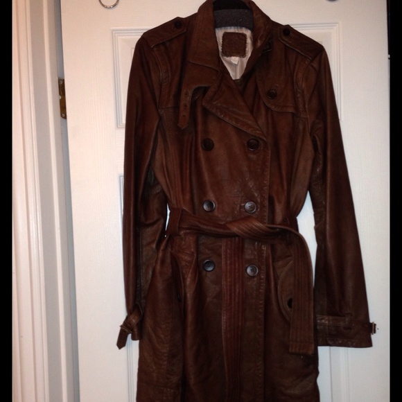 Banana Republic Jackets & Blazers - Banana Republic Heritage Collection Leather Trench